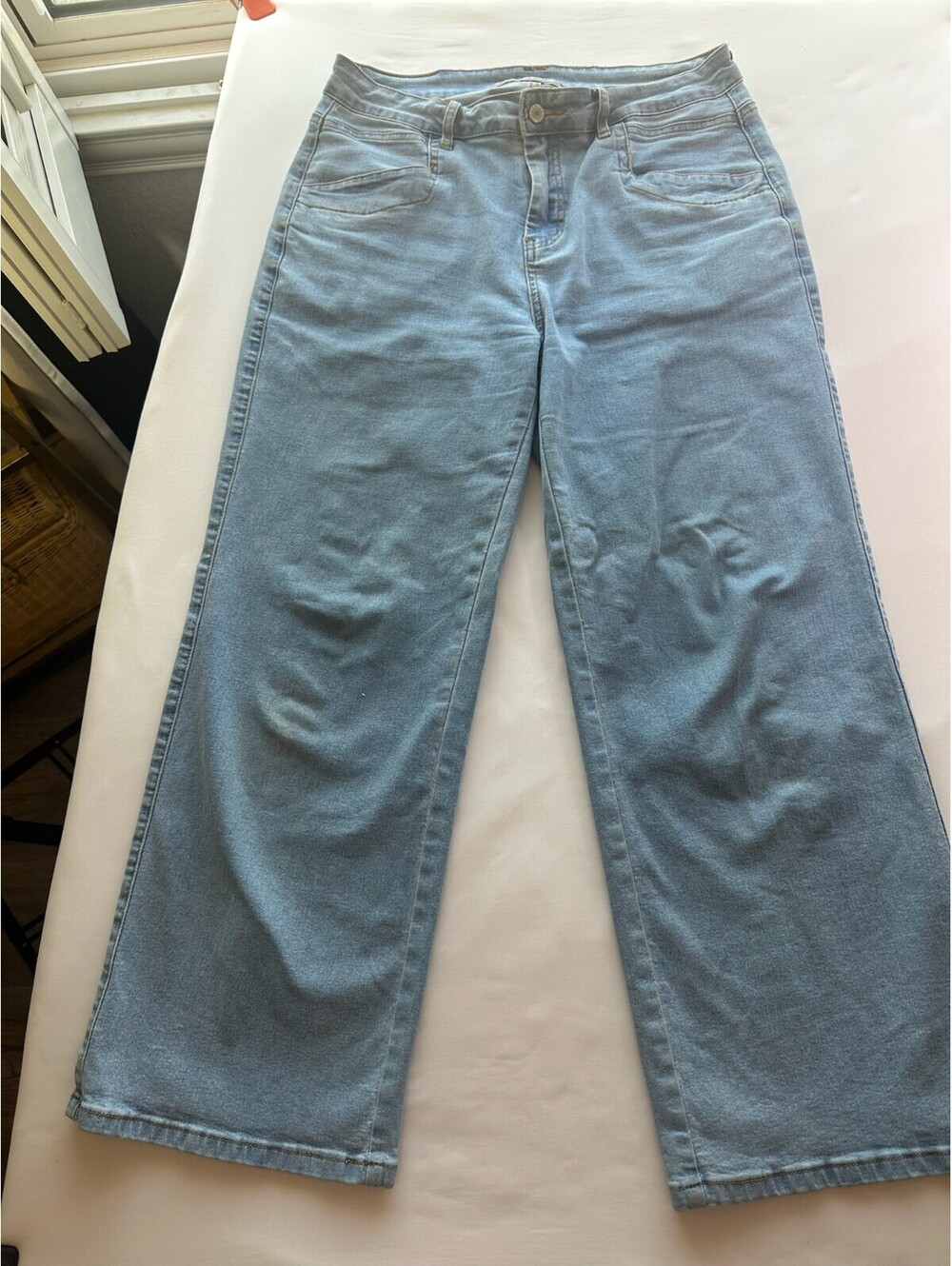 Sidefeel Light Blue Wide Leg Jeans